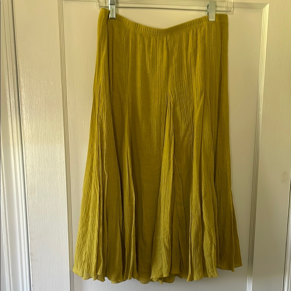 Zac & Rachel Green Pleated Midi Skirt Resort Wear